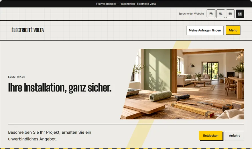 Baustellenblick · Handwerk