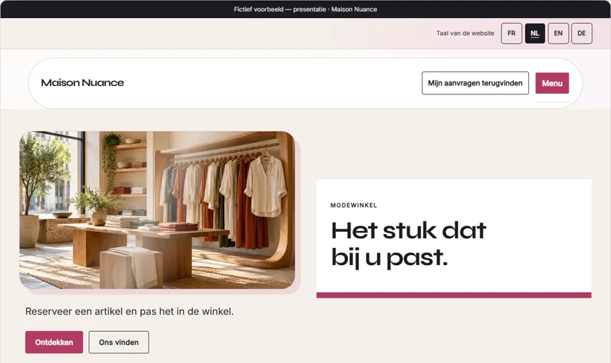 Zwevende etalage · winkel